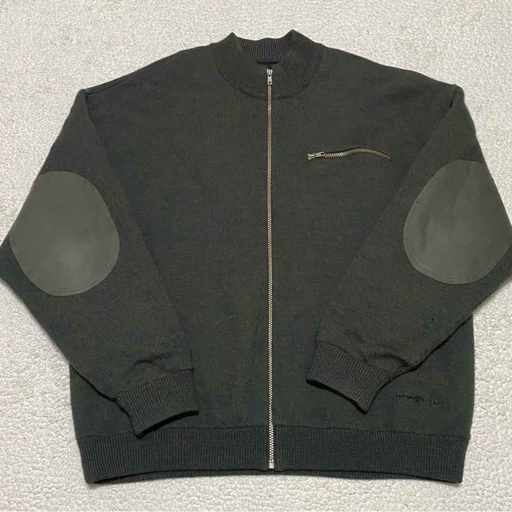 Cabela’s Wool Lined Wind Shear Full Zip Sweater